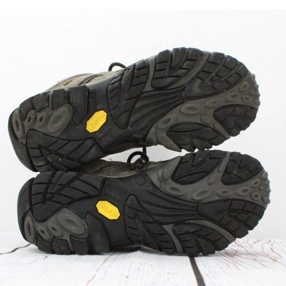 Merrell Beluga Gray Suede & Mesh Waterproof Vibram Sole Hiking Boots Size 7 - Picture 9 of 9